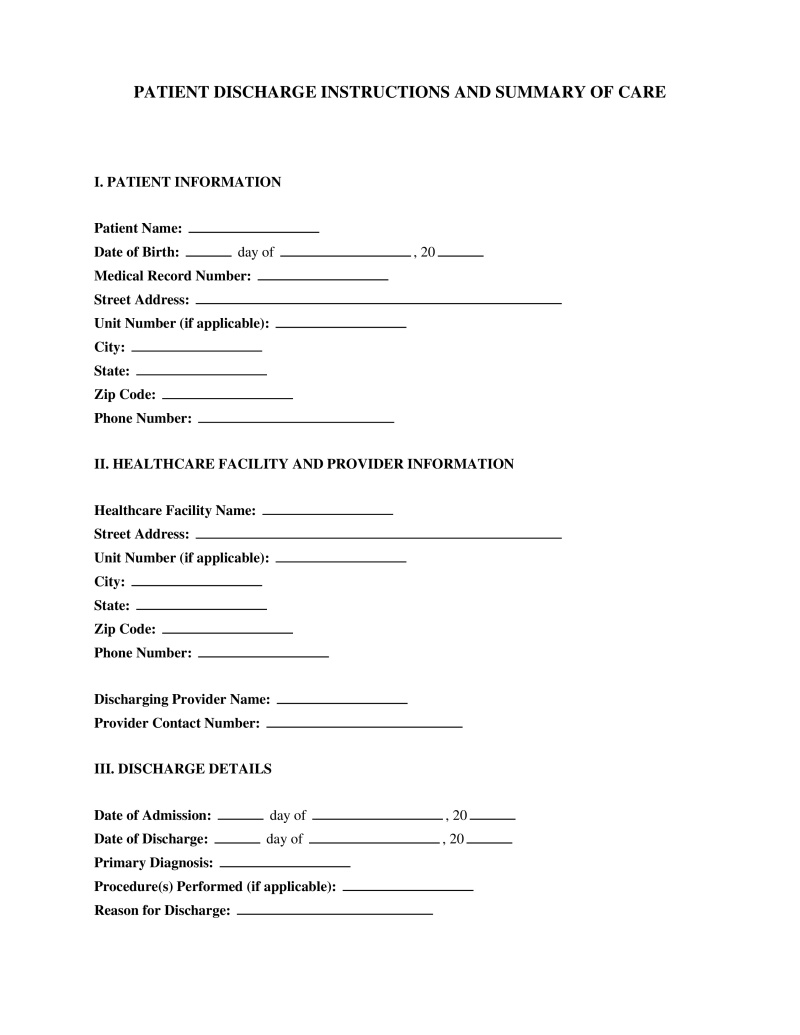 After Care Summary