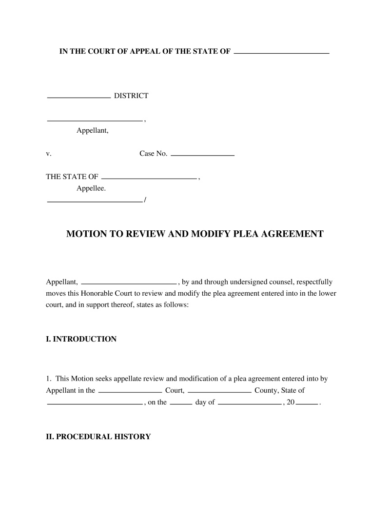 Appeal Plea Deal