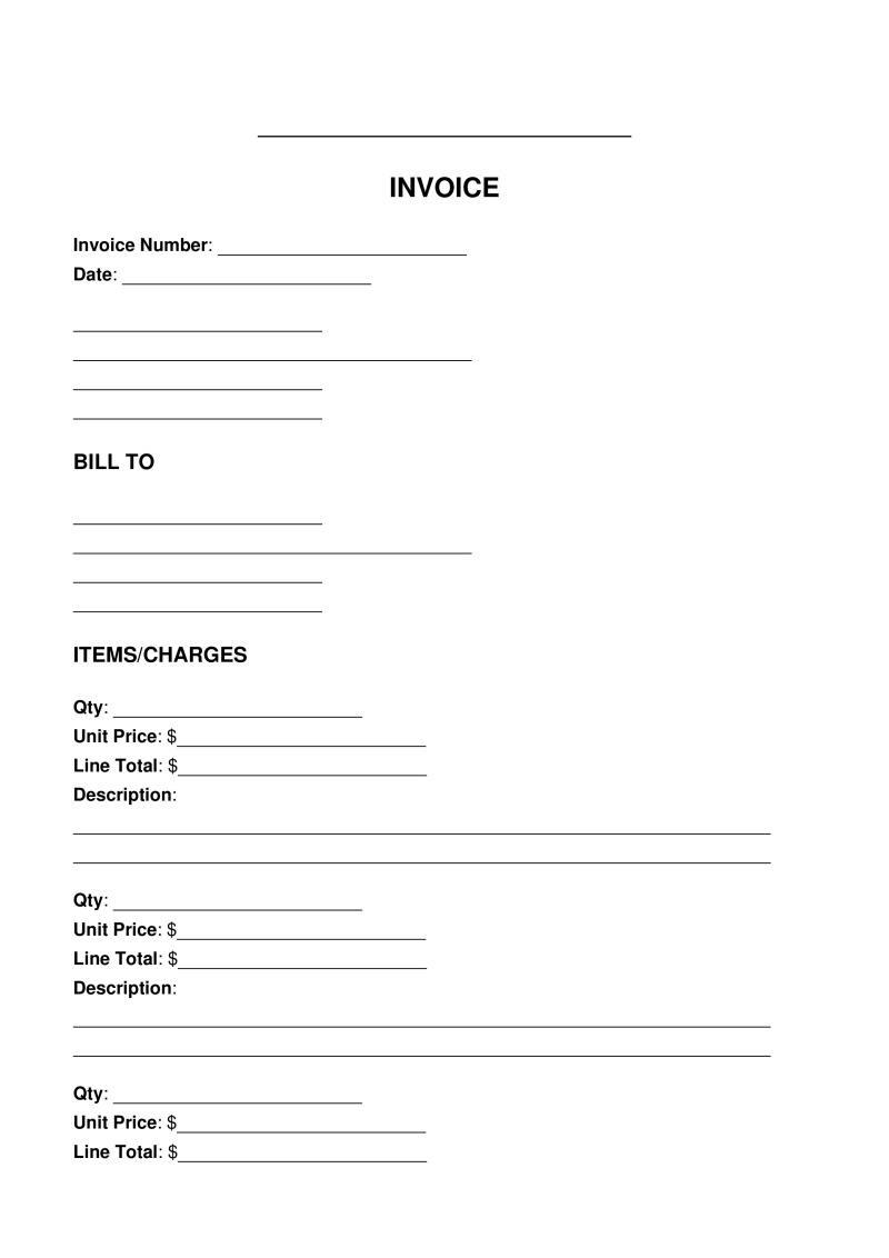 Business Invoice Template