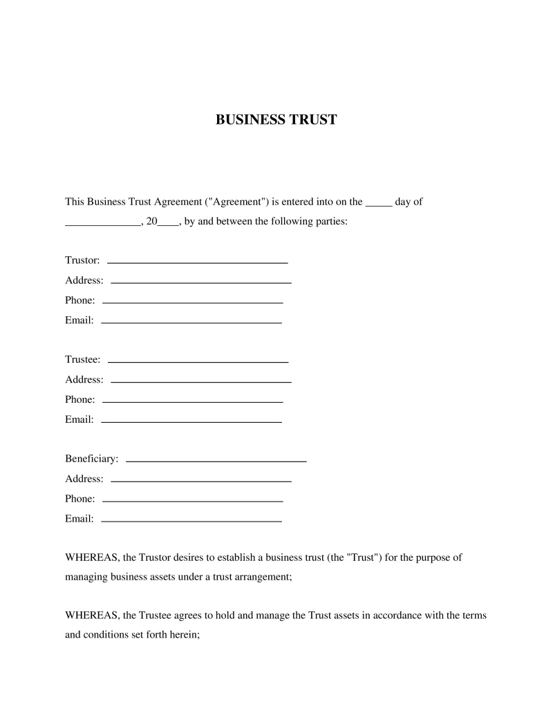 Business Trust Preview
