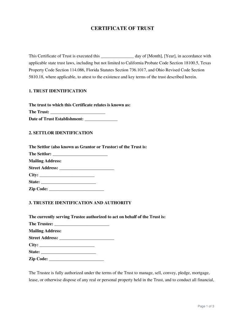 Certificate of Trust Preview