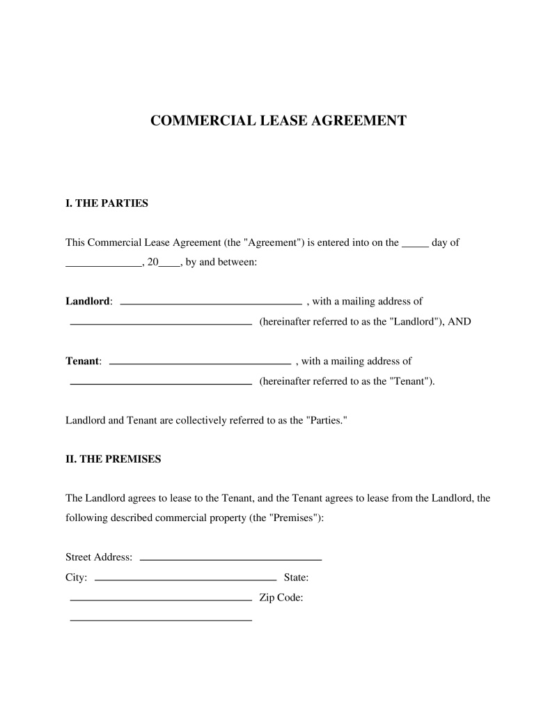 Commercial Lease Agreement