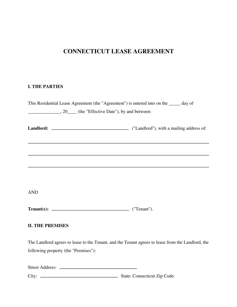 Connecticut Lease Agreement Preview