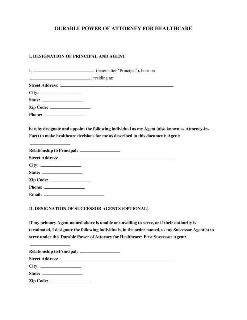 Grandparent Medical Consent Form Preview