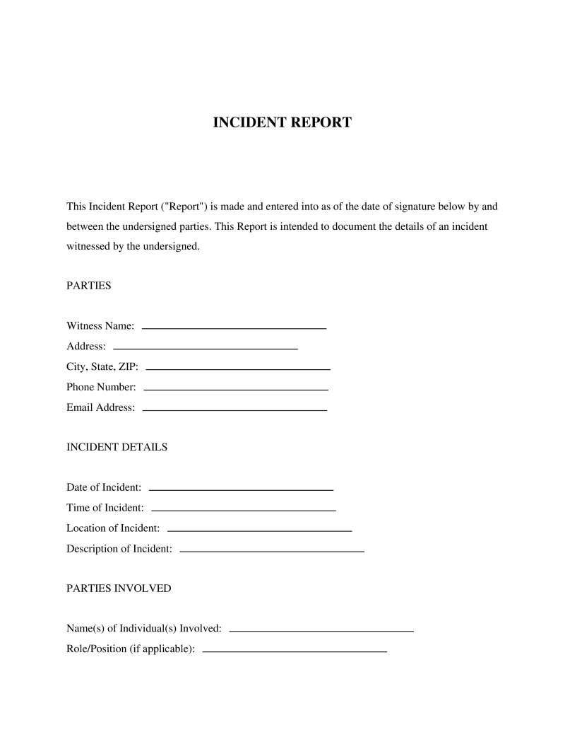 Incident Report
