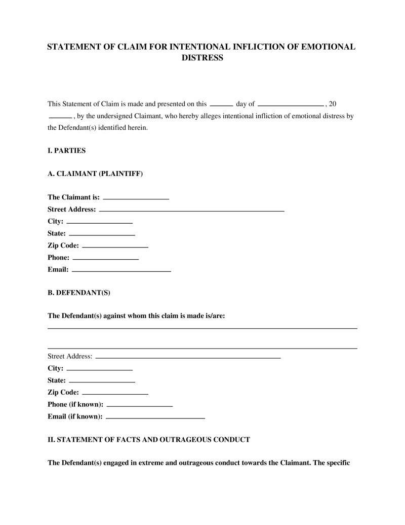 Intentional Infliction of Emotional Distress (IIED) Preview