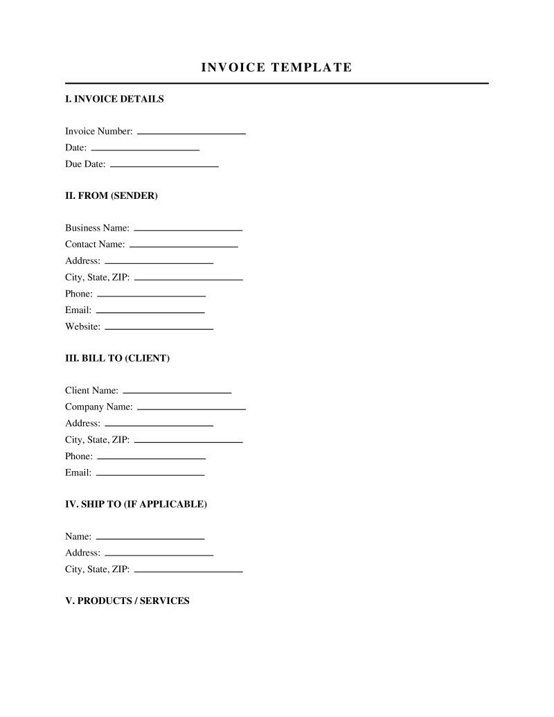 Invoice Template Preview