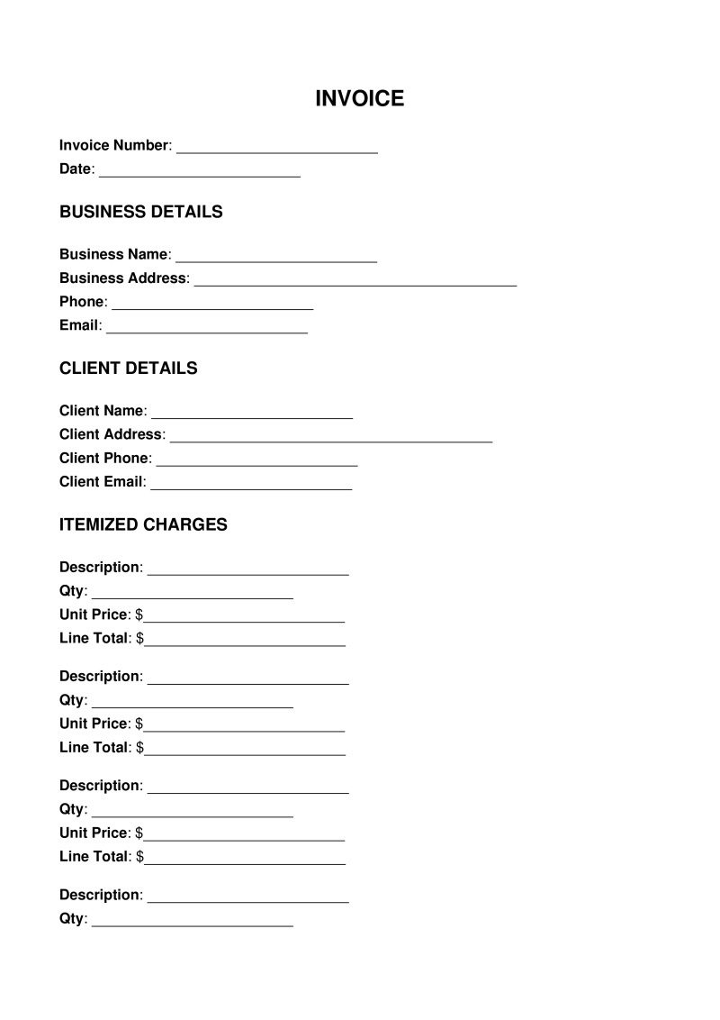 Invoice Template Preview