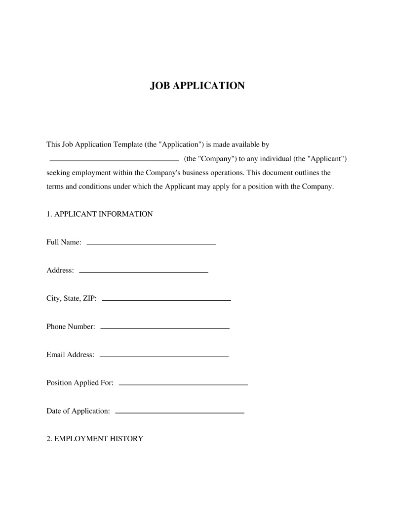 Job Application