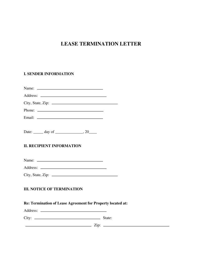 Lease Termination Letter Preview