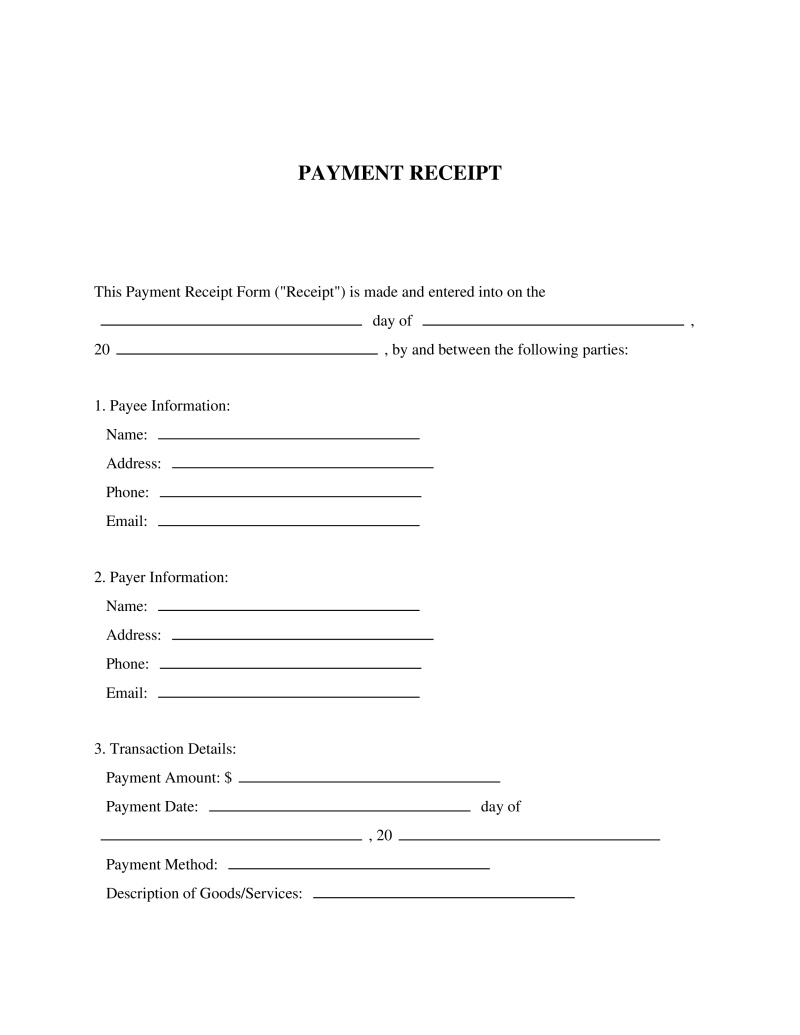 Payment Receipt