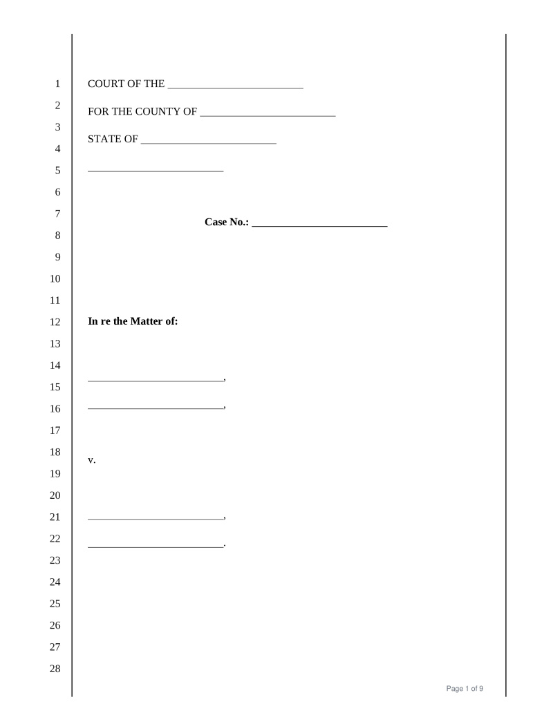 Petition for Contempt Preview