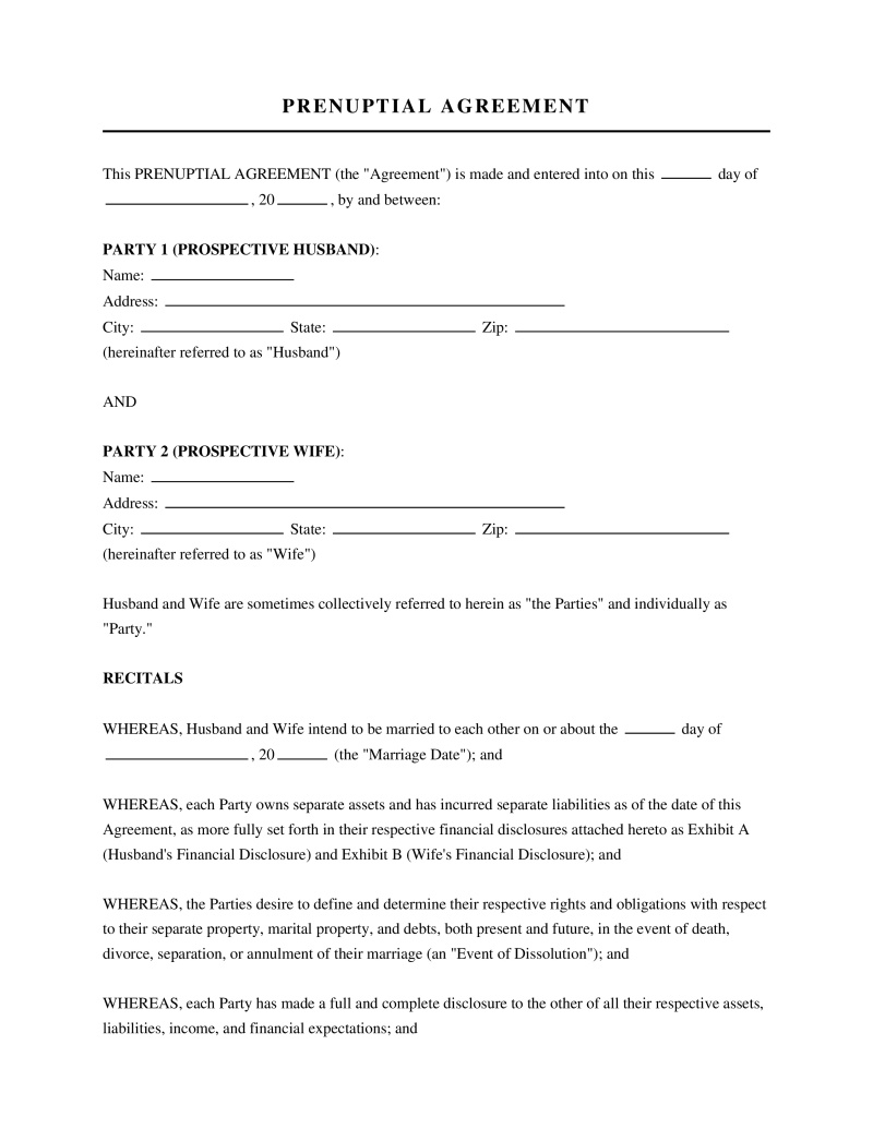 Prenuptial Agreement