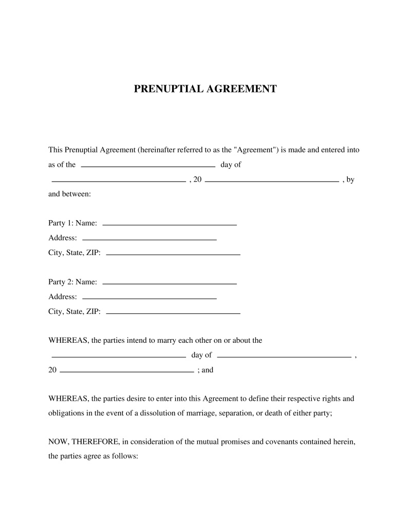Prenuptial Agreement