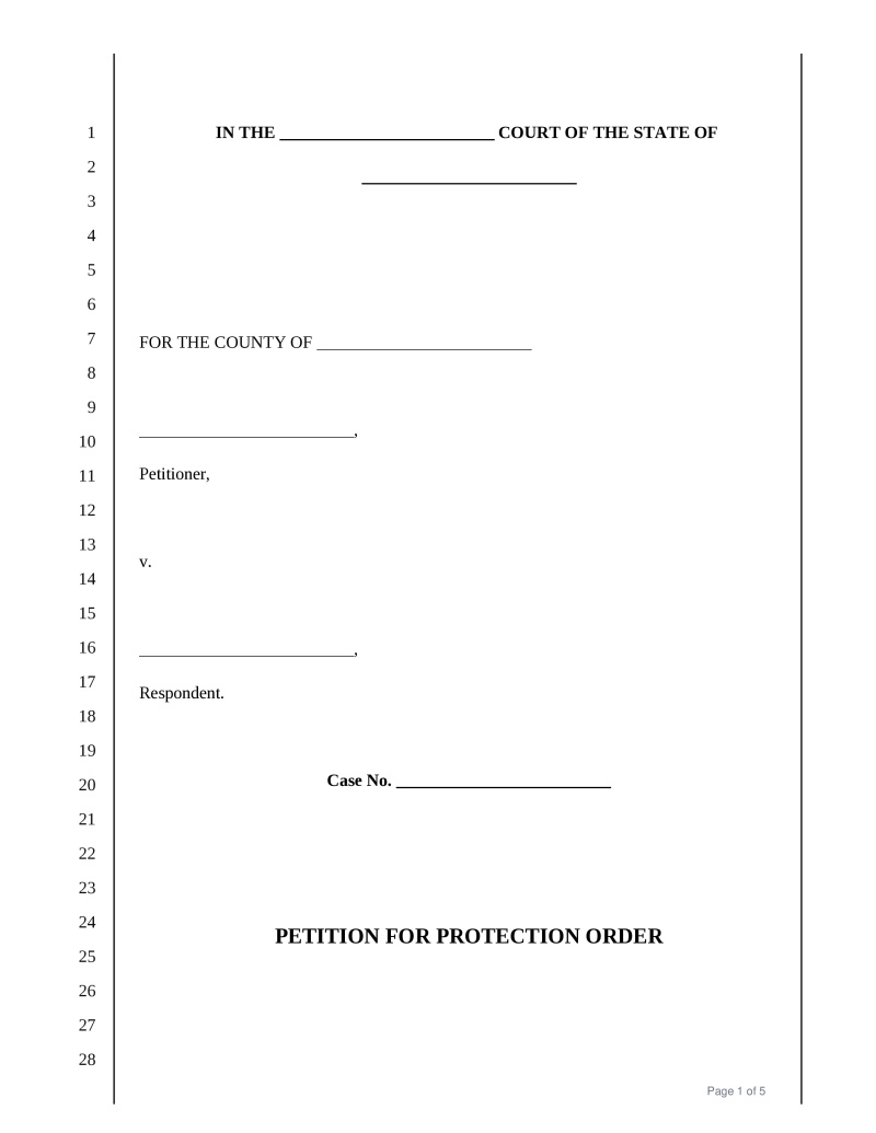 Protective Order Preview