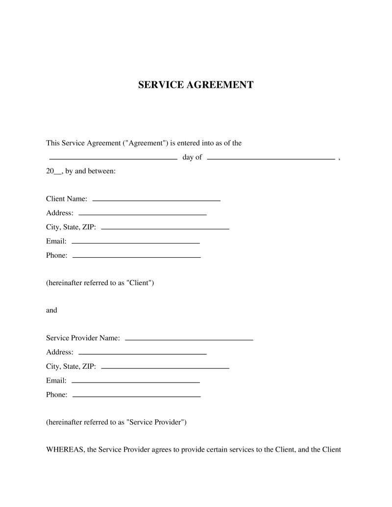 Service Agreement