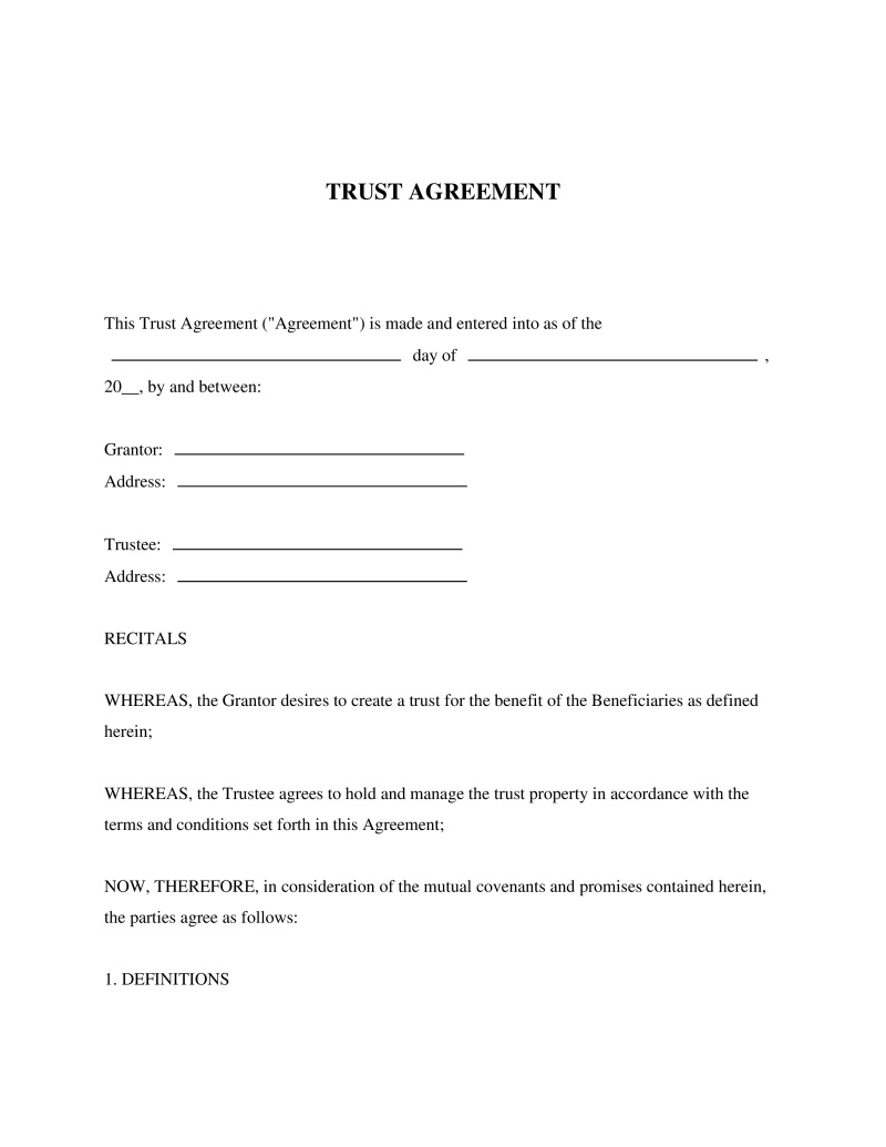 Trust Agreement