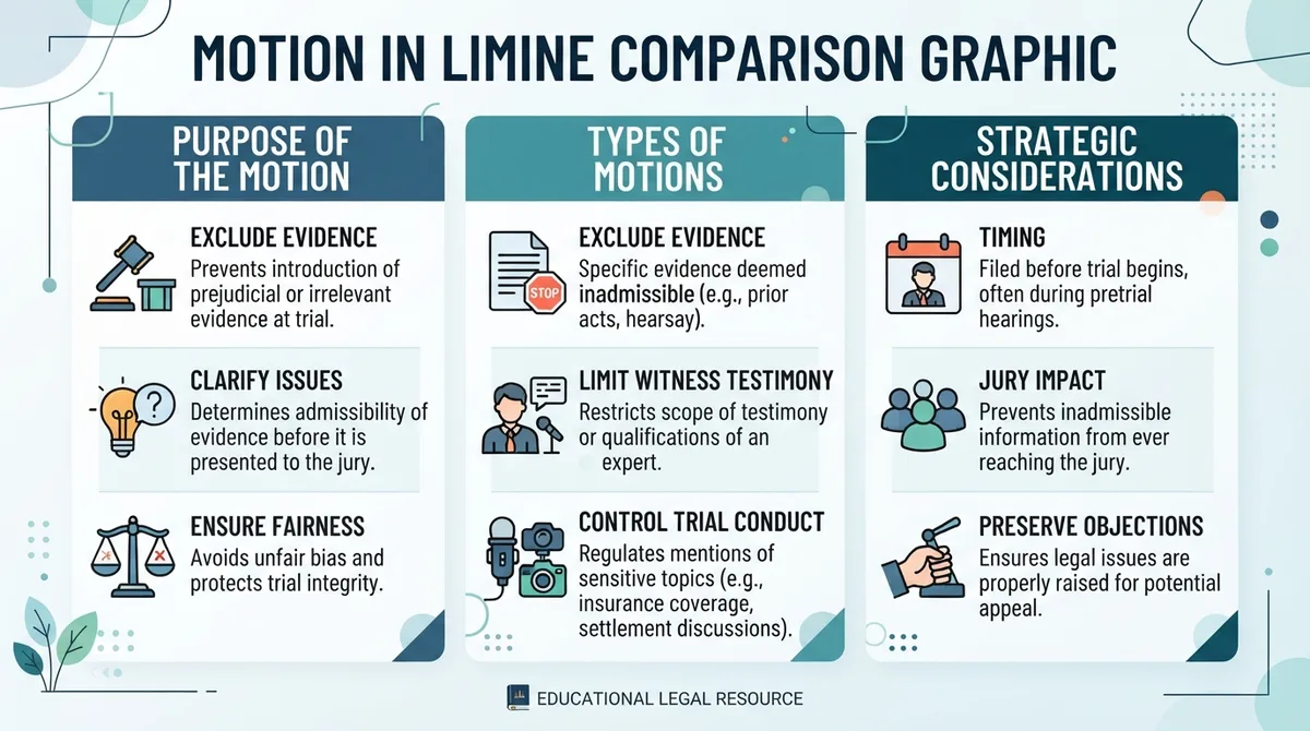 Comparison graphic explaining concepts related to a Motion in Limine.